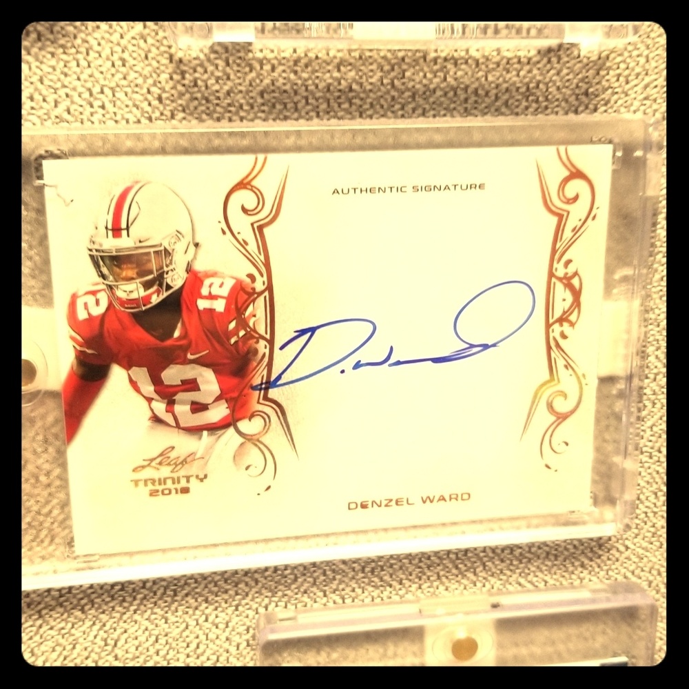 Leaf Trinity Denzel Ward Auto Rookie card
